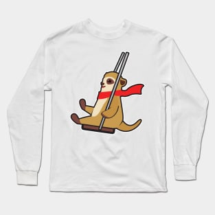 Meerkat on Swing Long Sleeve T-Shirt